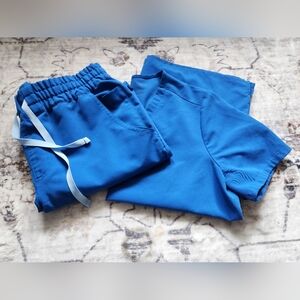 Small Medium FIGS Royal Blue Set